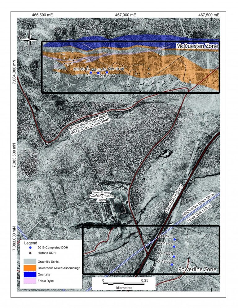 2019 Drill Location Map: McQuesten & Powerline Zone