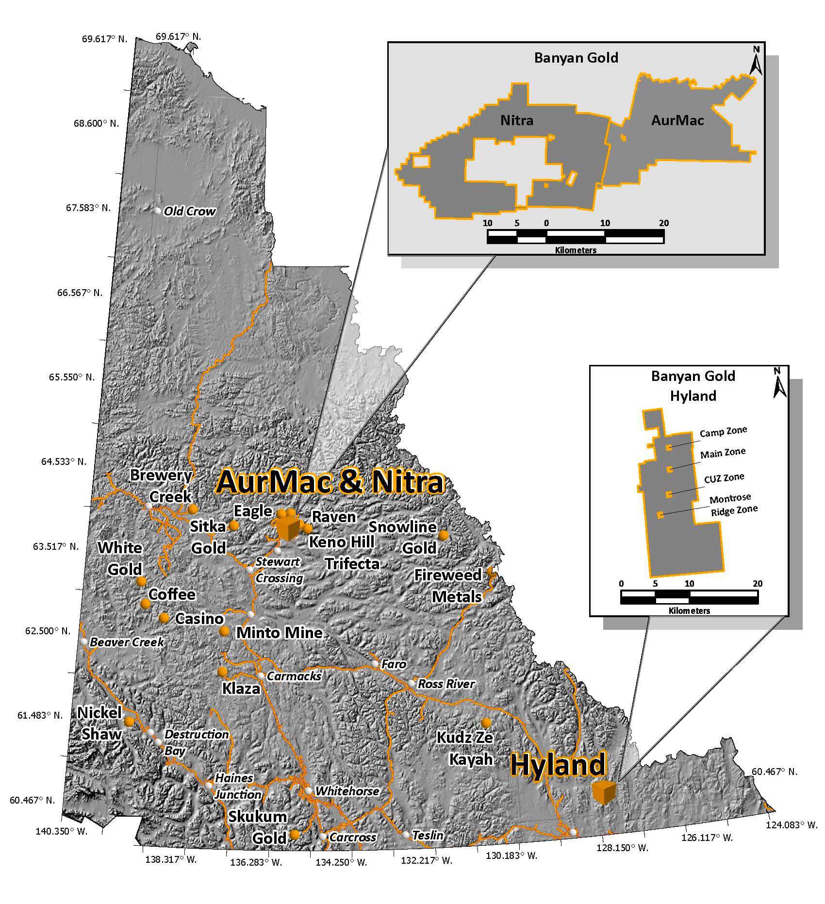Hyland Project Location Map